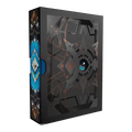 Close-up of the MTG Secrets of Strixhaven Codex Bundle box with colorful arcane sigils and foil accents