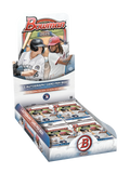 Sealed 2025 Bowman baseball hobby box with colorful player card artwork visible on front