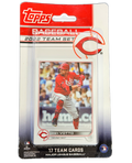 2022 Topps Cincinnati Reds team baseball card set fanned out showing players and team logo