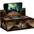 Box of 2010 core set booster packs with colorful fantasy artwork stacked on a tabletop