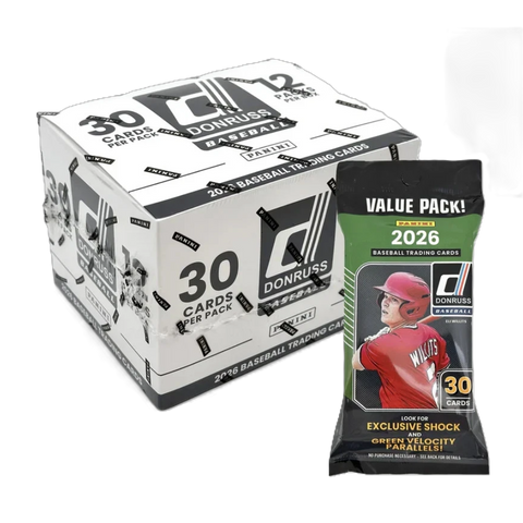 2026 Panini Donruss Baseball Jumbo 12-Pack Value Box