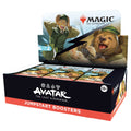 Stacked booster display box for Avatar: The Last Airbender Jumpstart showing colorful element-themed card art