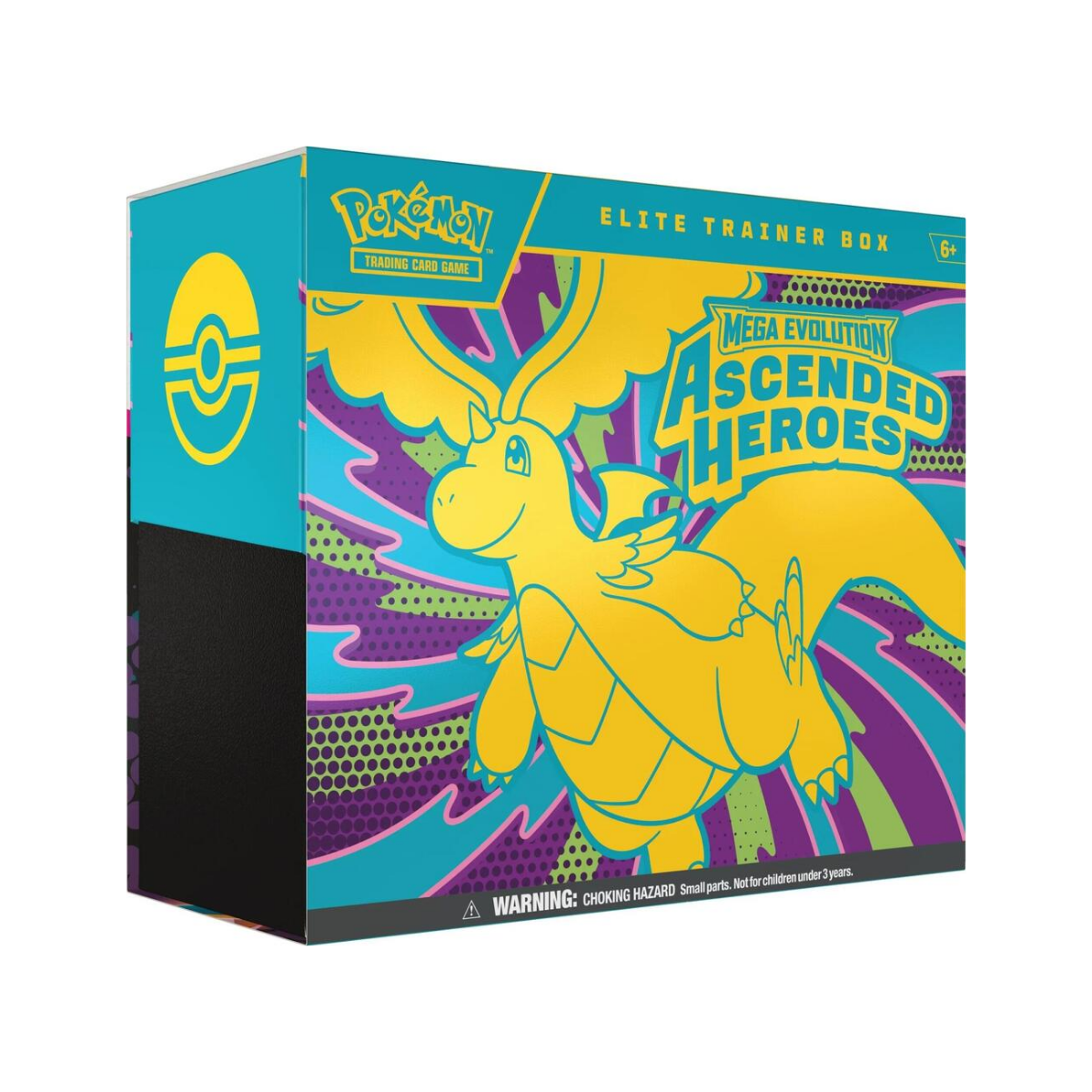 Boxed collector’s game set with foil logo and colorful character art on a dark background