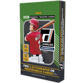 Hobby box front showing 2026 Donruss Panini baseball design with colorful logo and sealed packaging