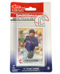 2022 baseball team set box for Cleveland Guardians with colorful logo and stacked trading cards