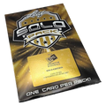 2024 baseball trading card pack with vintage-style player artwork and red foil accents on dark background