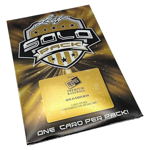 2024 Leaf Press Pass Premium Baseball Solo Pack